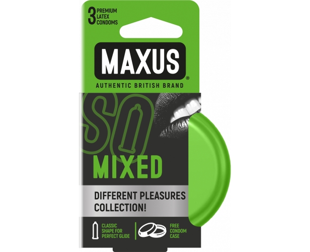 Maxus Mixed - микс презервативов, 3 шт