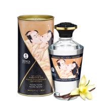 Ароматизированное массажное масло с афродизиаком Shunga - Warming Oil 100 мл (ваниль)