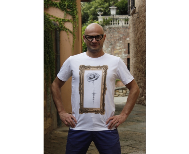 Gvibe - Мужская футболка, роза в рамке (S) от ero-shop