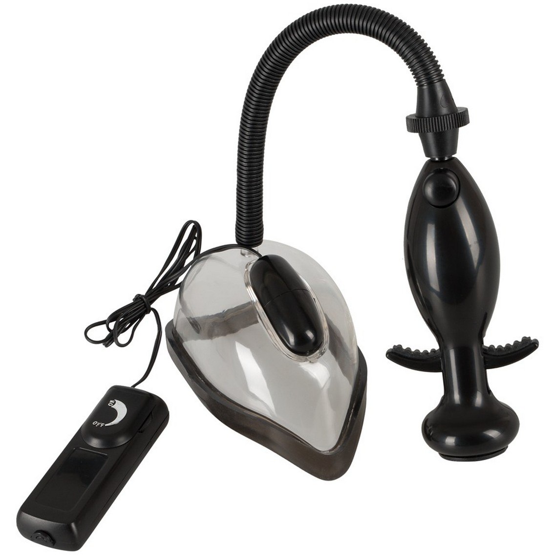 Vibrating Vagina Sucker - Вакуумная помпа для половых губ с вибрацией, 14,2 см (прозрачный)