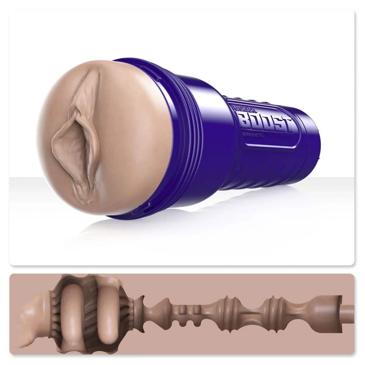 Fleshlight Boost Bang - мастурбатор вагина с новой турбокамерой, 24.8 см (телесный)