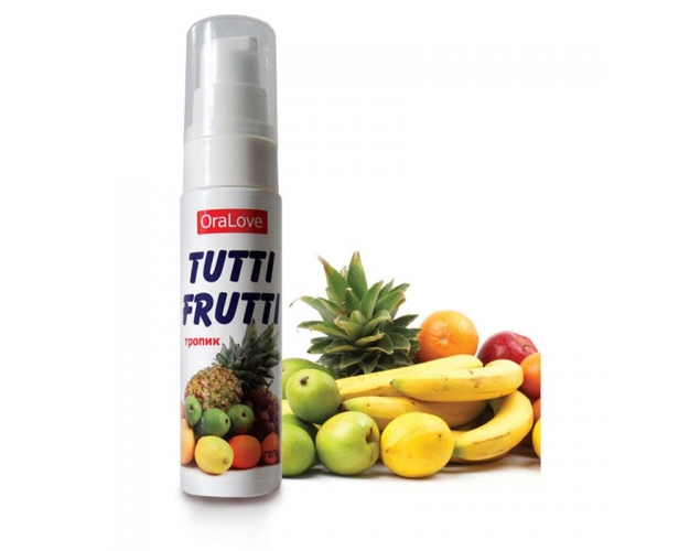 Оральная смазка Oralove Tutti-Frutti - Биоритм, 30 мл (тропические фрукты)