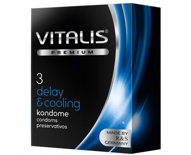Презервативы с охлаждающим эффектом - Vitalis, 3 шт