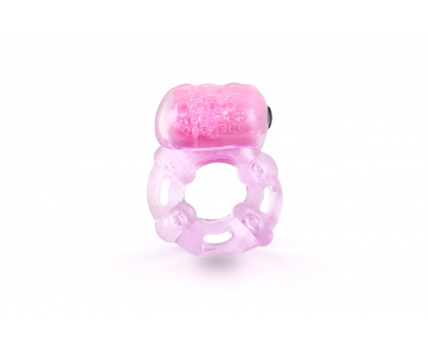 Браззерс - кольцо на член c вибрацией, 2 см (розовый)