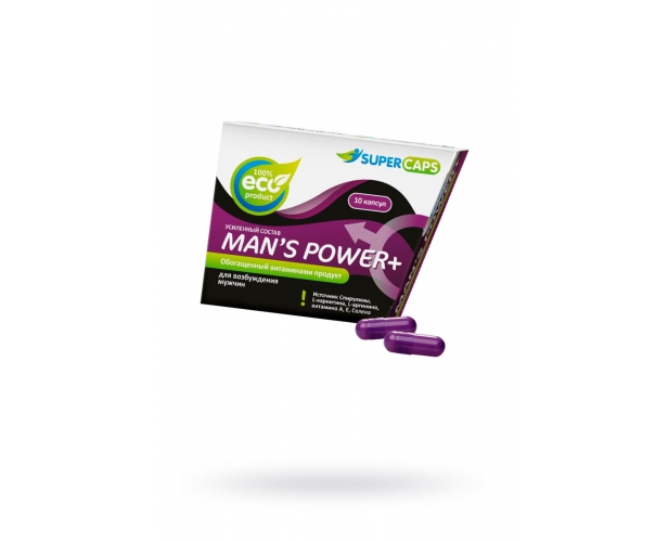 Возбуждающее средство для мужчин Man's Power Plus L-Carnitin - Supercaps, 10 капсул