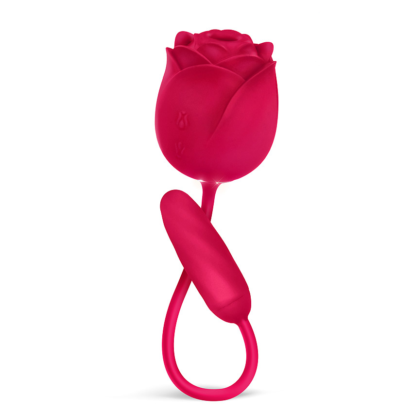 Viva Rose Toys виброяйцо и вакуумный стимулятор клитора, 36х2.7 см (розовый)