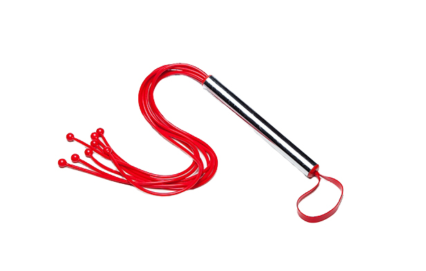 Яркая плеть с шариками и металлической ручкой от СК-Визит, 65 см от ero-shop