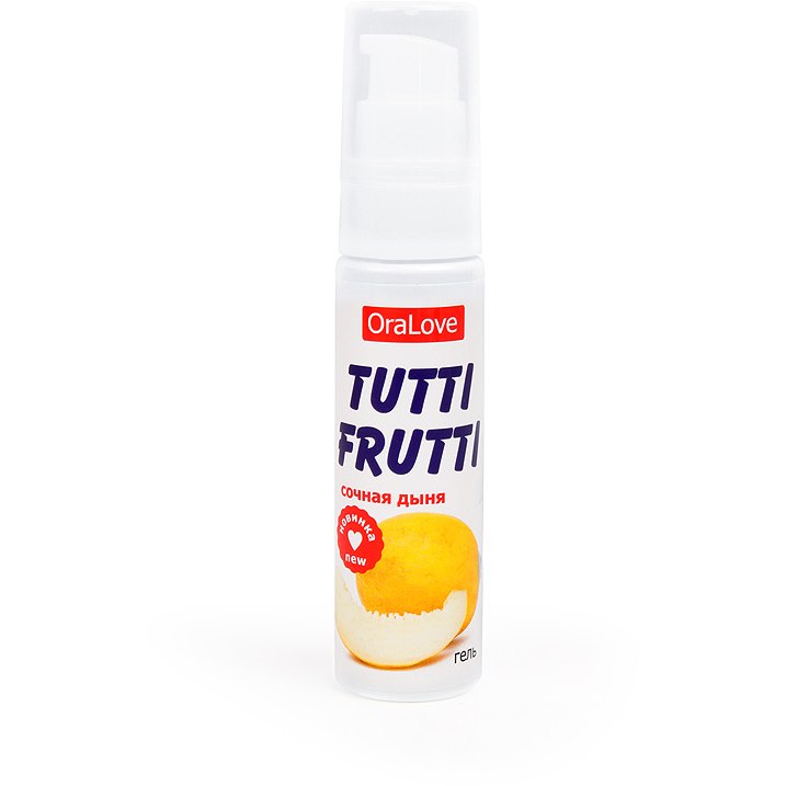 Биоритм Tutti-Frutti OraLove - Оральная смазка на водной основе, 30 мл (сочная дыня)