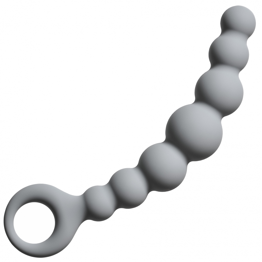Flexible Wand - Упругая анальная цепочка, 18 см (серый) - фото 1
