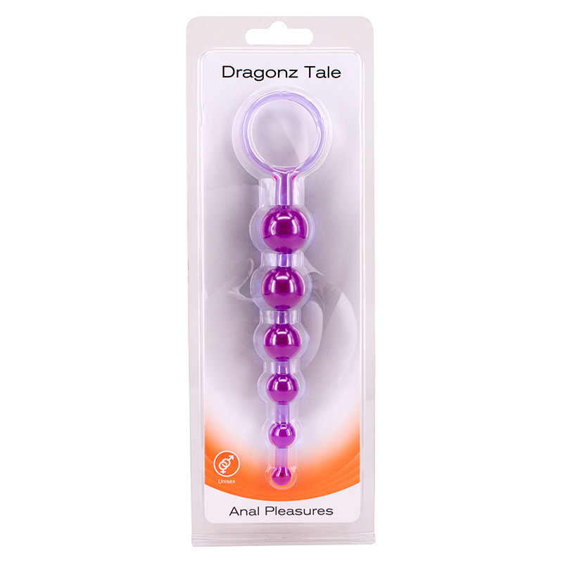 DRAGONZ TALE ANAL - Анальная цепочка, 20 см (фиолетовый)