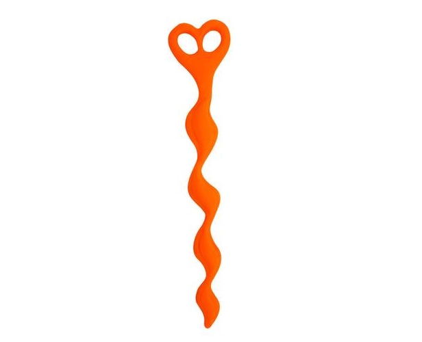 Анальная цепочка Climax® Anal Silicone Swirl, 21 см (оранжевый) от ero-shop