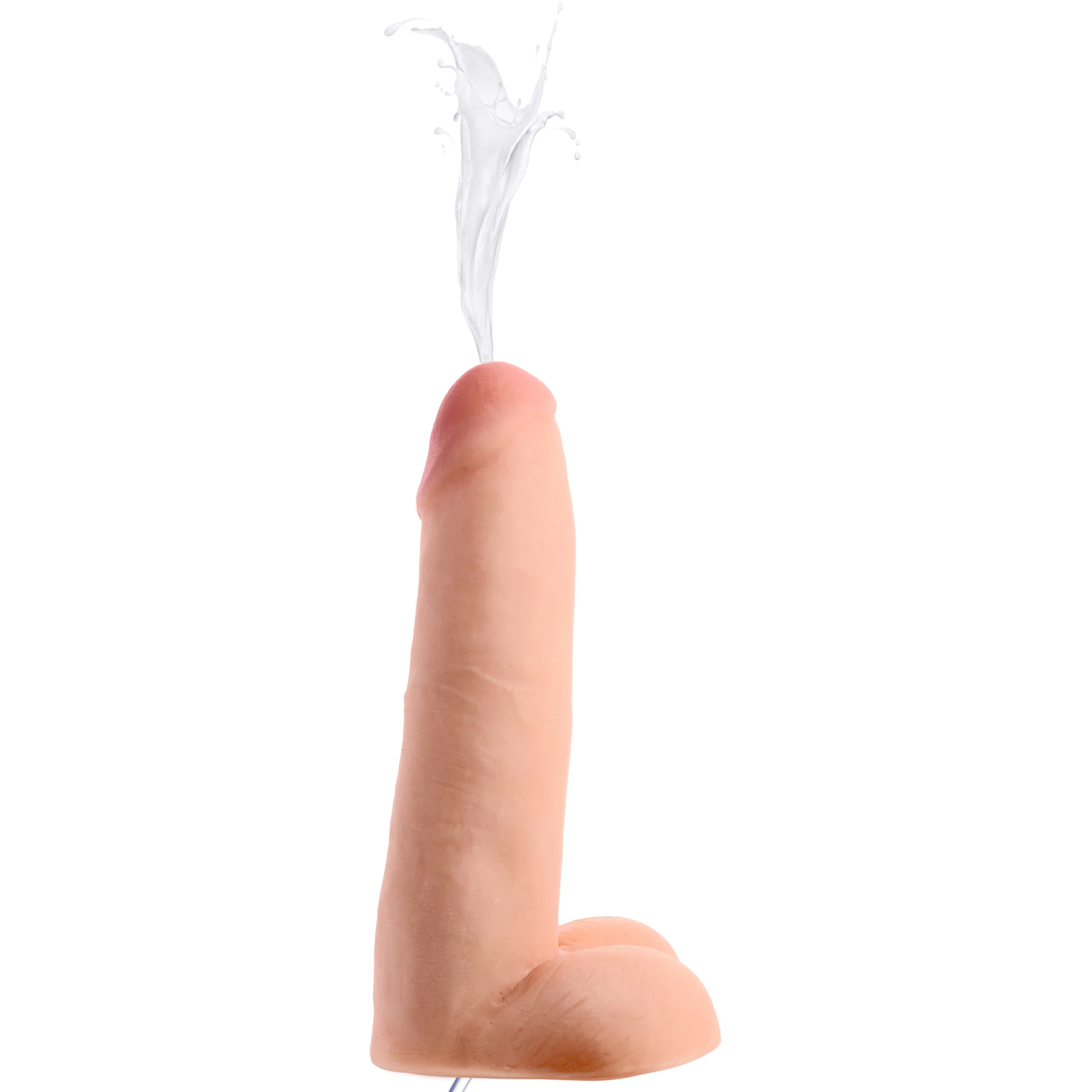 Loadz 8 Inch Squirting Dildo With Syringe - фаллоимитатор с эякуляцией, 20.3х4.8 см (телесный)