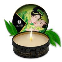 Ароматизированная массажная свечка Shunga Massage Candle, 30 мл (зелёный чай)
