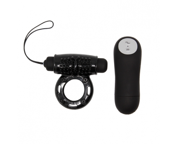 Эрекционное кольцо с вибрацией Power - Baile, 6.5 см (чёрный) от ero-shop