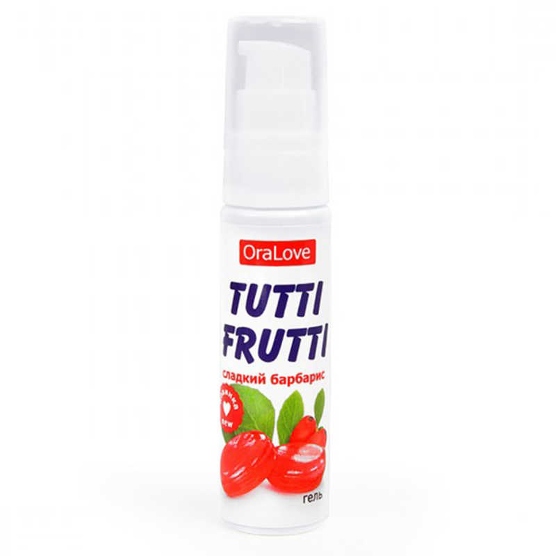 Биоритм Tutti-Frutti OraLove - Съедобный лубрикант для орального секса, 30 г (сладкий барбарис)
