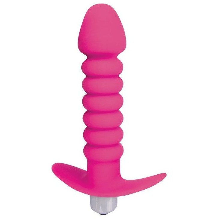 Sweet Toys - Анальная втулка с вибрацией,11.5х3 см (розовый) - фото 1