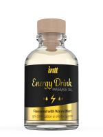 Intt Energy Drink Massage Gel - Съедобный массажный гель для интимных зон, 30 мл