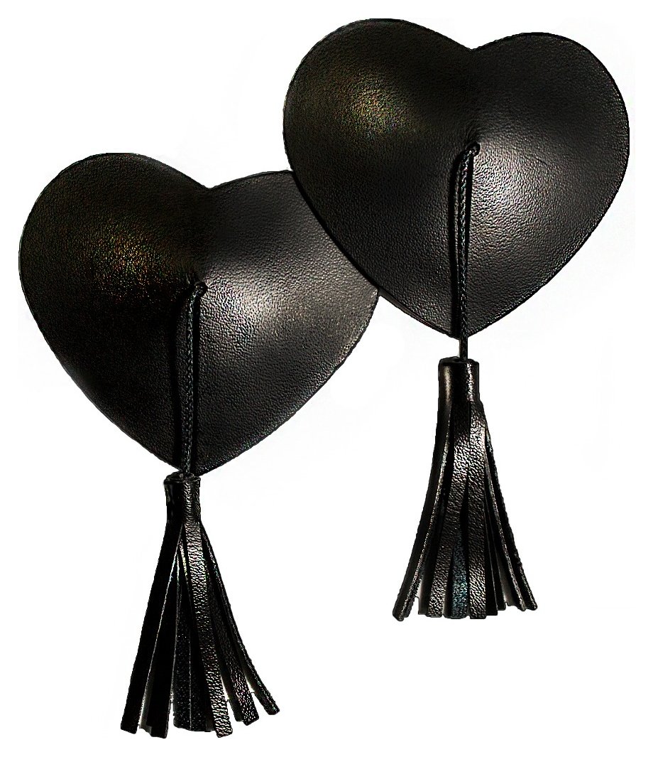 Биоклон - Пэстис в форме сердечек с кисточками (чёрный)