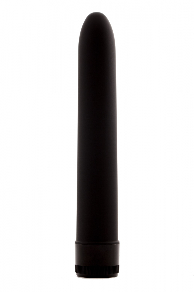 4sexdream классический мультискоростной силиконовый вибратор, 17.5х2.7 см (чёрный)