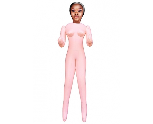 Надувная темнокожая кукла Handygirl (коричневый) от ero-shop