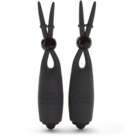 Sweet Torture Vibrating Nipple Clamps - Зажимы для сосков с вибрацией, 10.7 см (чёрный)