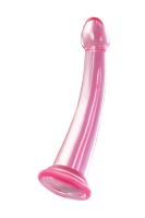 Toyfa Basic Jelly Dildo L универсальный фаллоимитатор с присоской, 20 см (розовый)