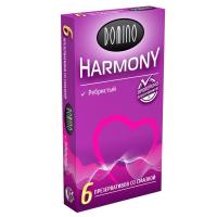 Domino Harmony - Презервативы ребристые, 6 шт