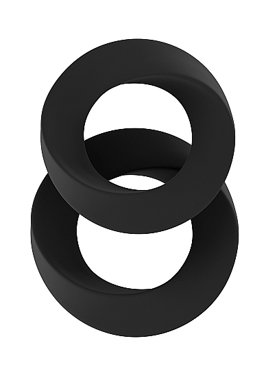 Cockring Set No.24 комплект эрекционных колец, 3.2 и 5.8 см (чёрный) от ero-shop
