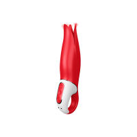 Satisfyer Vibes Power Flower - Вибратор с лепестками, 18,5х4,5 см (красный)