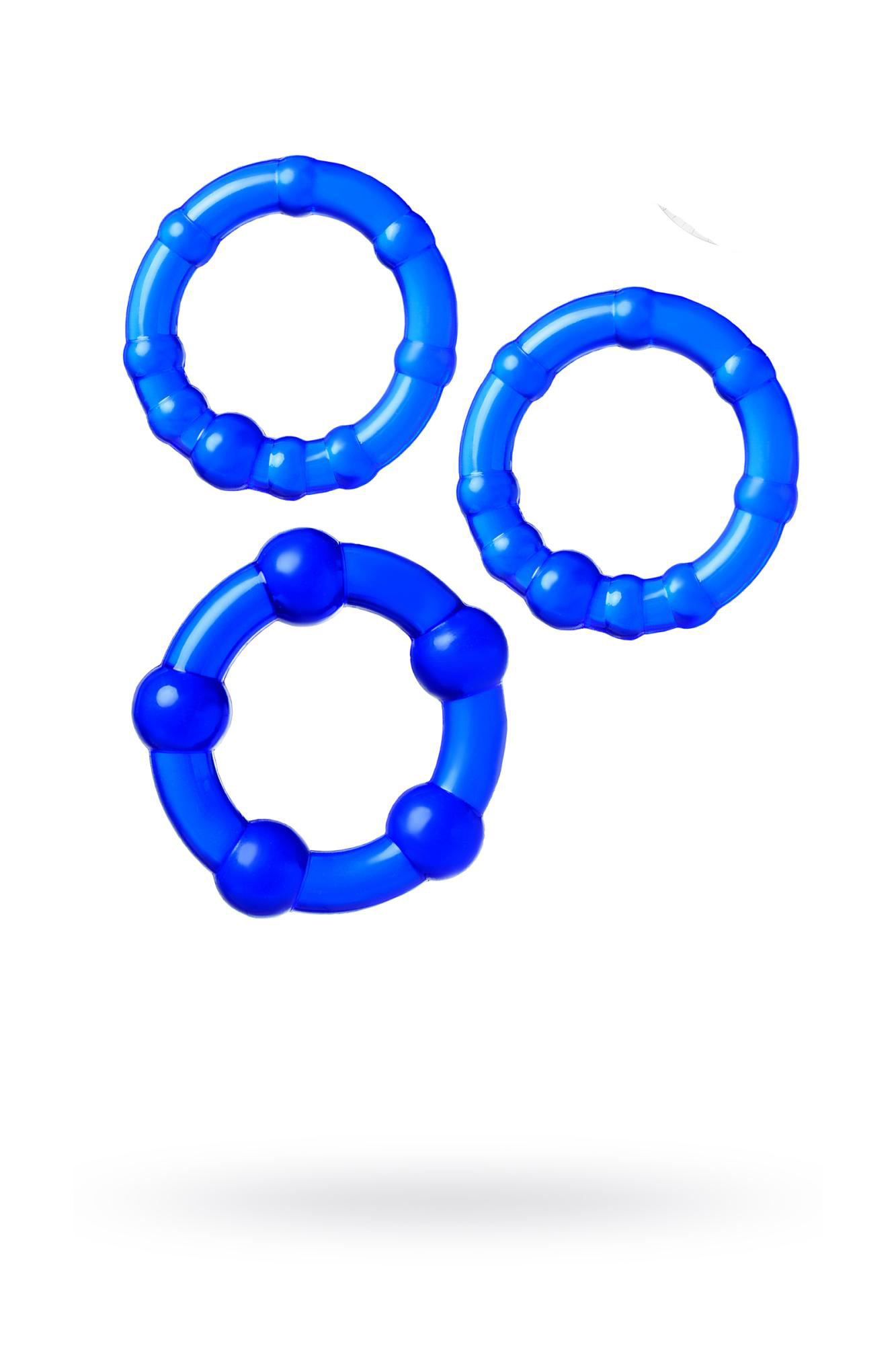 A-Toys by Toyfa набор эрекционных колец , 3.5 и 3.2 см (синий)