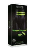 Thigh Cuffs & Belt - БДСМ набор, L/XL (черный)