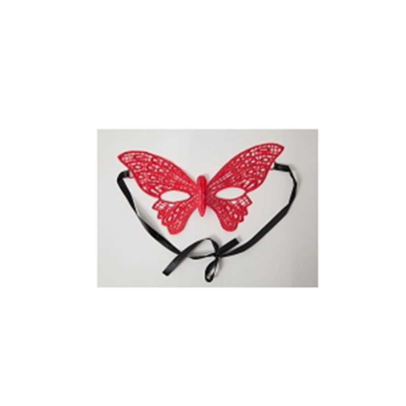 Маска бабочка красная 22.5 см от ero-shop