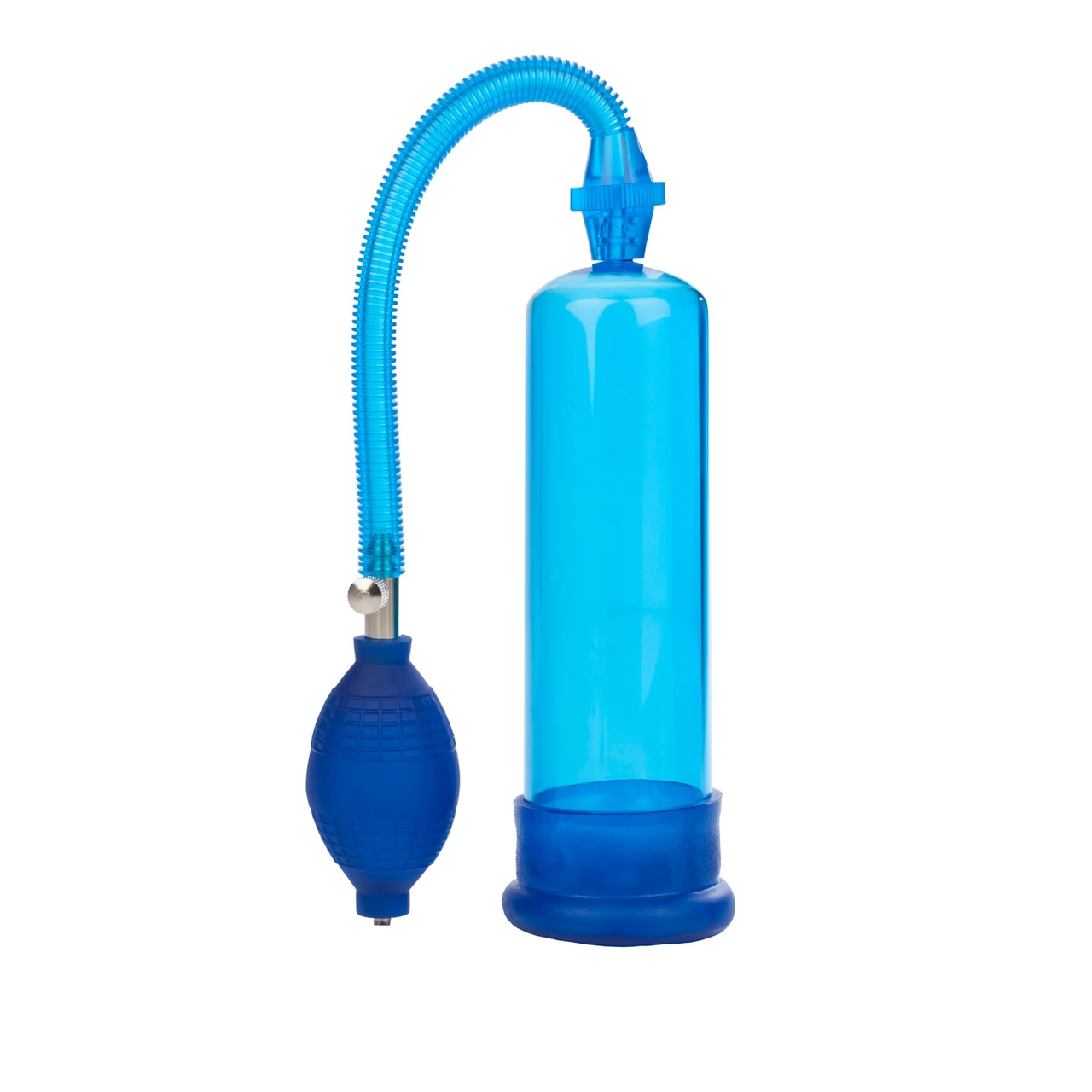CalExotics Head Coach Erection Pump ручная вакуумная помпа для мужчин с насосом в виде груши, 19х5 см (синий)