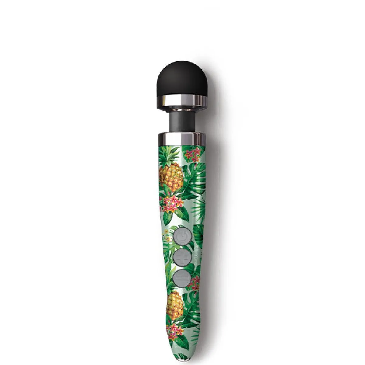 Doxy Die Cast 3R Pineapple - очень мощный безпроводной вибратор-микрофон в алюминиево-титановом корпусе, 28х4.5 см (ананасы)