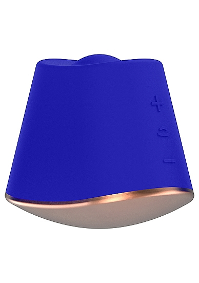 Shotsmedia Elegance Dazzling - Клиторальный стимулятор с ротацией, 8х6.7 см (синий)