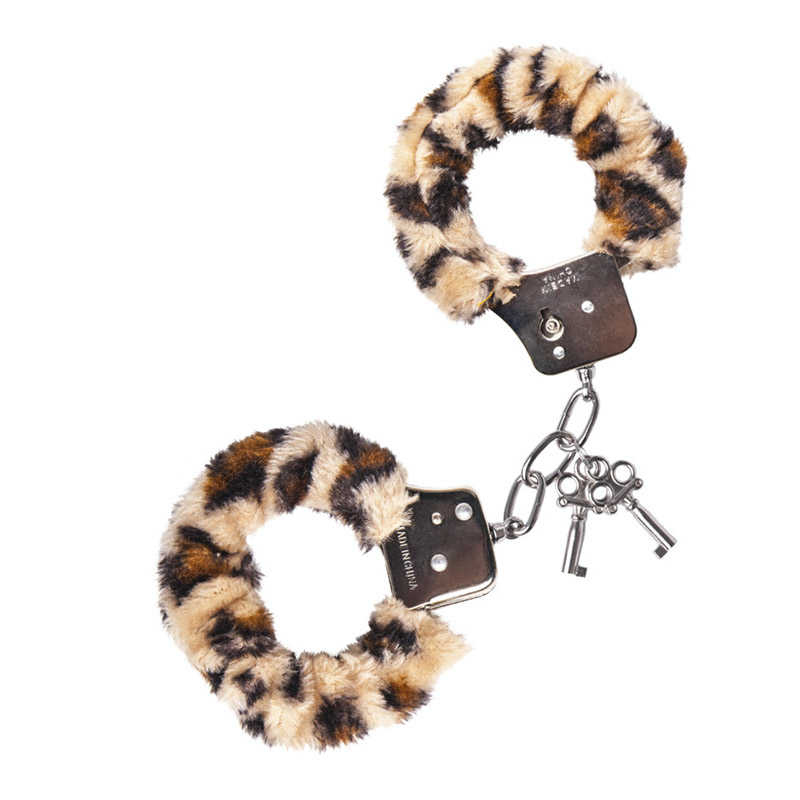 ToyFa - наручники с меховой опушкой (леопардовый)