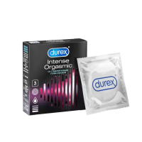 Durex Intense Orgasmic - Тонкие презервативы с ребристой текстурой, 3 шт
