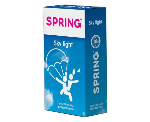 Ультратонкие презервативы  Spring Sky Light 9 шт.