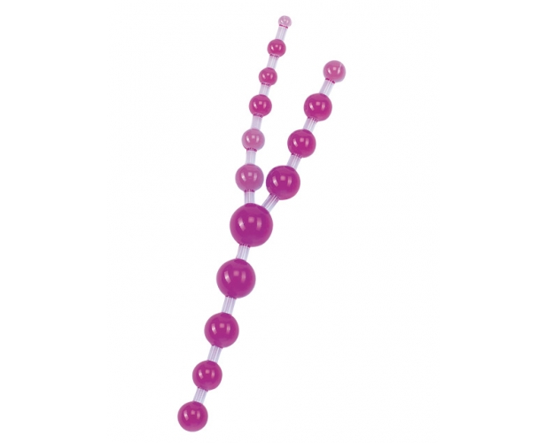 Тройная анальная цепочка Triple Anal Pleasures - Gopaldas, 31 см (фиолетовый) от ero-shop