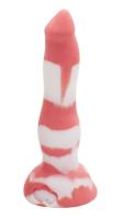 Erasexa Fox mini - Интересный фаллоимитатор, 17х4 см (бело-розовый)