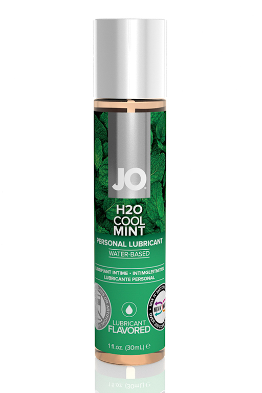 JO Flavored Cool Mint H2O - Вкусовой лубрикант, 30 мл (мята)