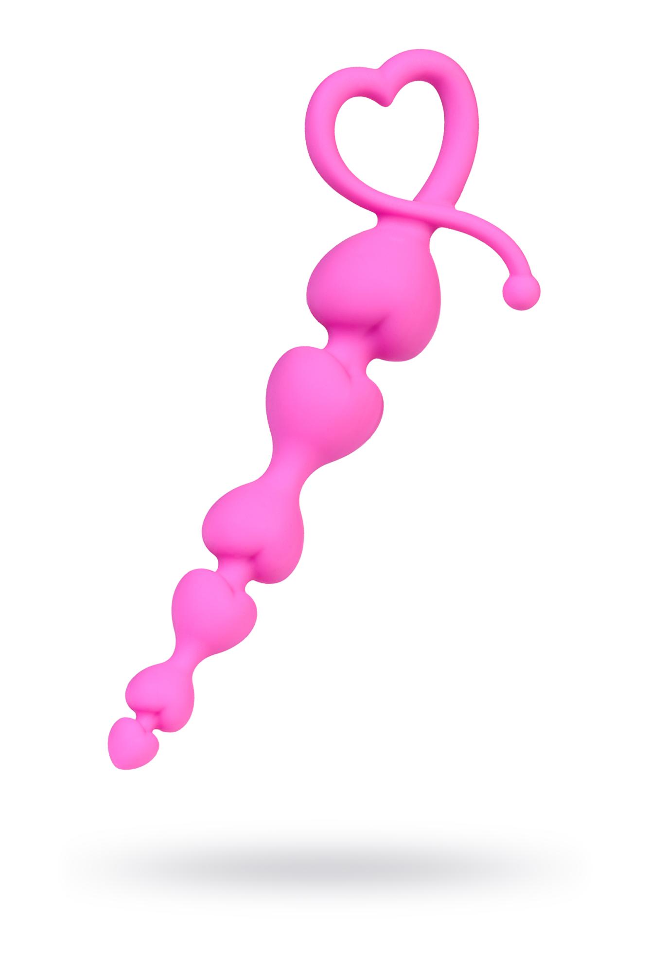 Штучки-дрючки - Анальная цепочка, 18,5 см (розовый) - фото 1