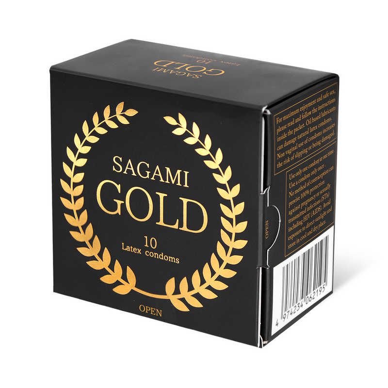 Sagami Gold - японские латексные презервативы, 18 см от ero-shop