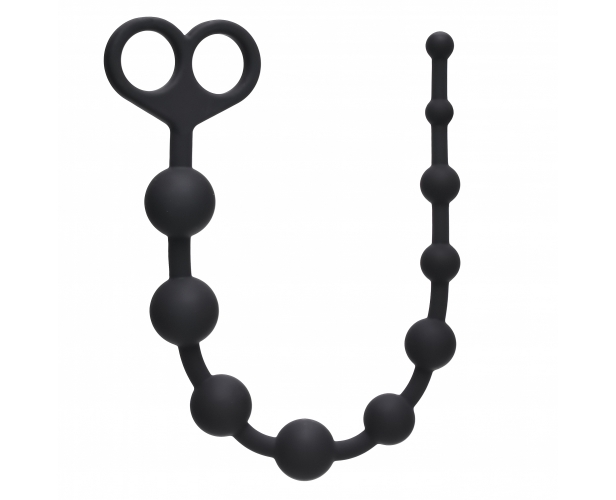 Анальная цепочка-шарики Orgasm Beads 33.5 см (чёрный) от ero-shop