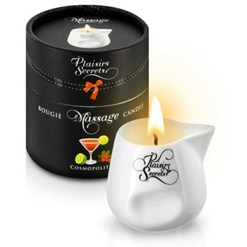Plaisir Secret Cosmopolitan - массажная свеча с ароматом коктейля Космополитан, 80 мл - фото 1