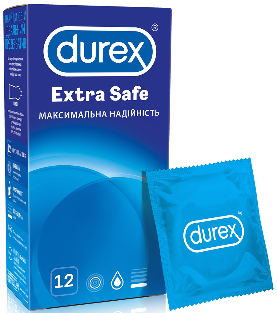 Cупер безопасные презервативы Durex Extra Safe (12шт) - фото 1