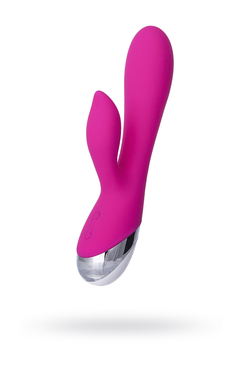 L'EROINA - Вибратор с клиторальным стимулятором, 19 см (розовый) - фото 1