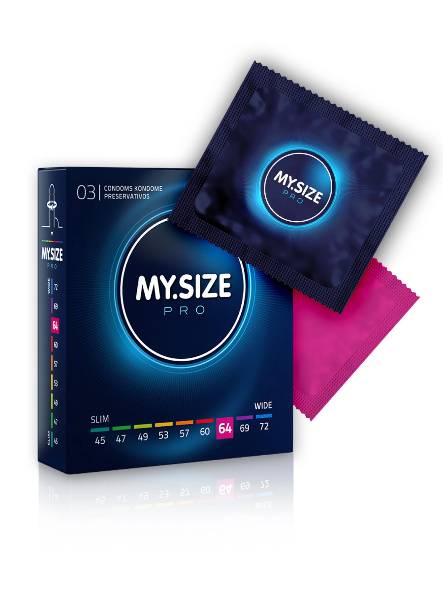 MY.SIZE №3 размер 64 латексные презервативы, 3 шт