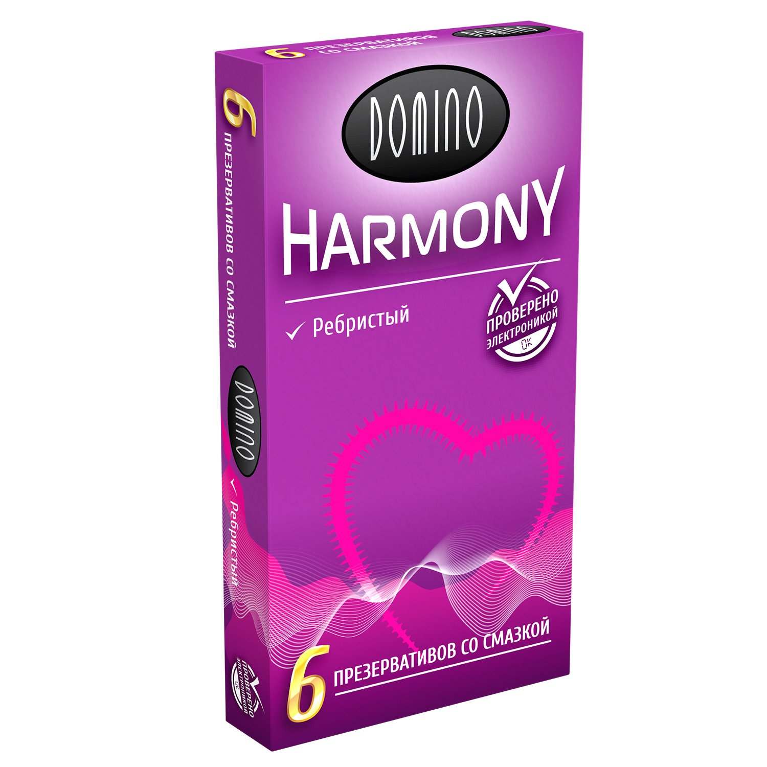 Презервативы Domino Harmony ребристые, 6 шт от ero-shop