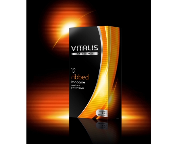 Презервативы VITALIS premium №12 Ribbed